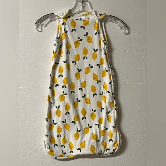 Hanna Andersson Lemon Print Sleep Sack Organic Cotton Size Small - Picture 1 of 4